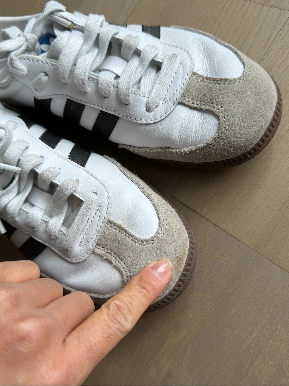 Adidas Samba OG Sneakers in White/Black - M5.5 / 7W - Picture 11 of 16